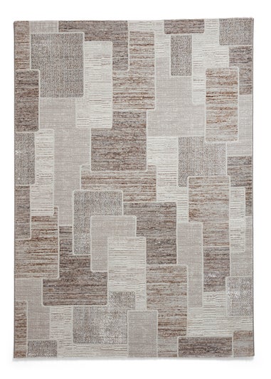 Think Rugs Creation Beige Modern Geometric Rug