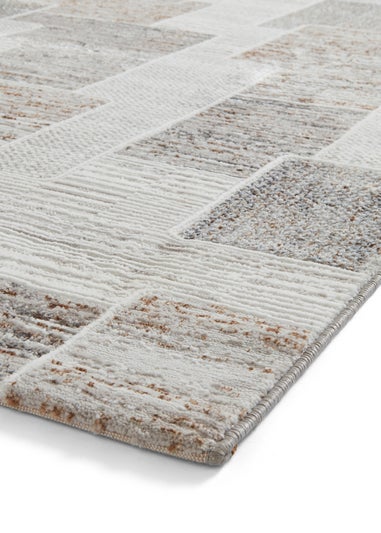 Think Rugs Creation Beige Modern Geometric Rug