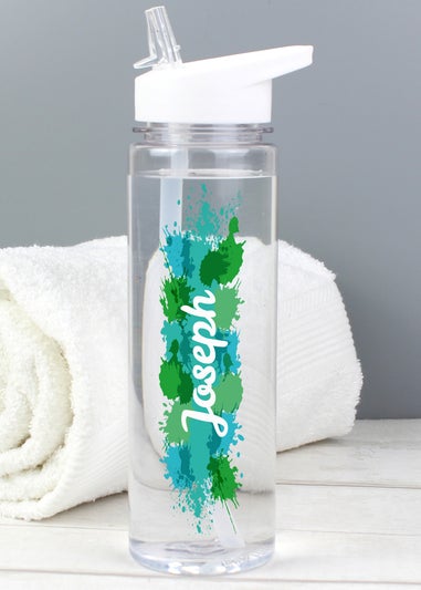 Personalised Memento Company Clear Splash Name Only Water Bottle