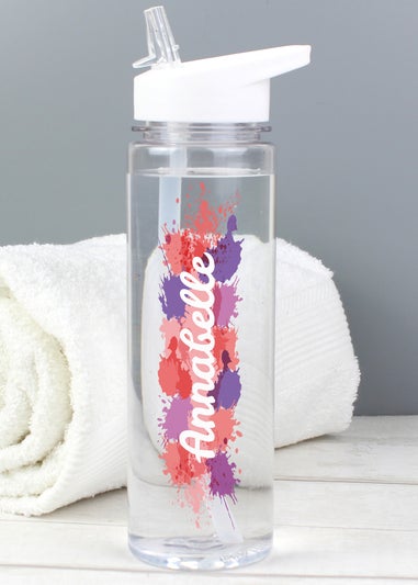 Personalised Memento Company Clear Splash Name Only Water Bottle