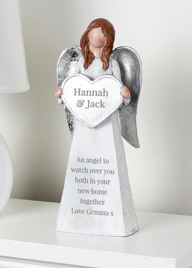 Personalised Memento Company White Angel Ornament