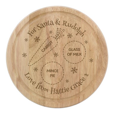 Personalised Memento Company Brown Christmas Eve Mince Pie Board