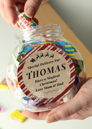 Personalised Memento Company Clear Special Delivery Sweet Jar