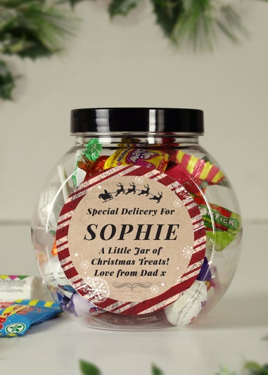 Personalised Memento Company Clear Special Delivery Sweet Jar