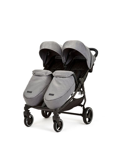 Ickle Bubba Grey Venus Prime Double Stroller