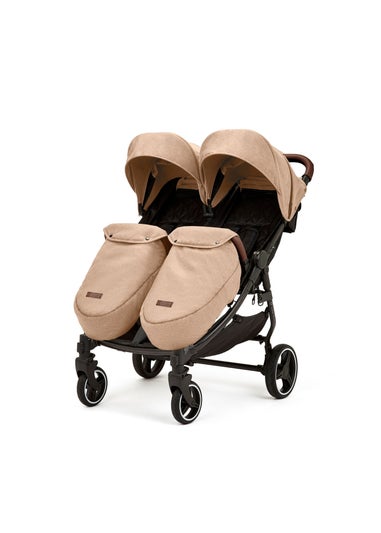 Ickle Bubba Beige Venus Prime Double Stroller