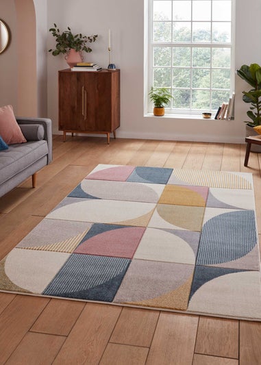 Think Rugs Matrix Multi Modern Geo Rug