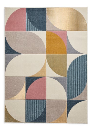 Think Rugs Matrix Multi Modern Geo Rug