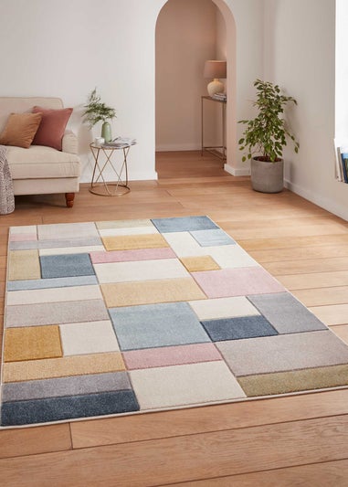 Think Rugs Matrix Multi Geometric Rug