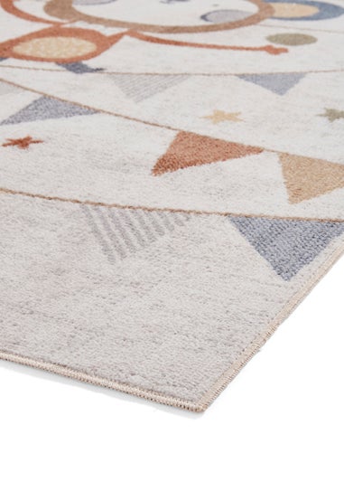 Think Rugs Vida Kids Monkey Washable Rug