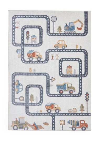 Think Rugs Vida Kids Map Washable Rug