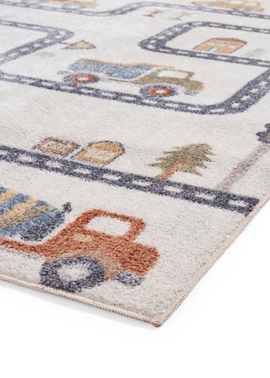 Think Rugs Vida Kids Map Washable Rug