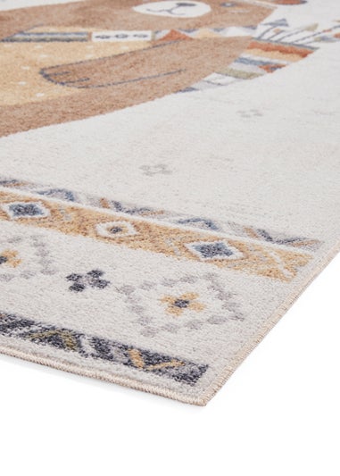 Think Rugs Vida Kids Bear Washable Rug