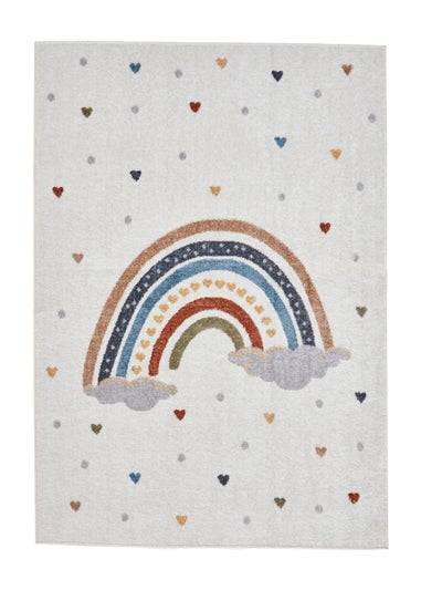 Think Rugs Vida Kids Rainbow Washable Rug