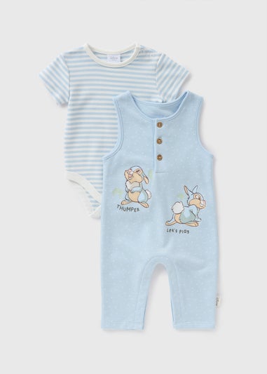 Disney Baby Blue Thumper Bodysuit & Dungaree Set (Newborn-18mths)