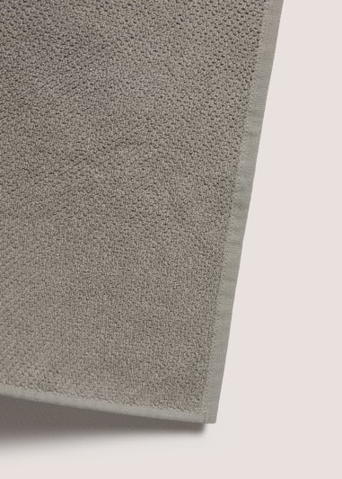 Grey Popcorn Zero Twist Towel