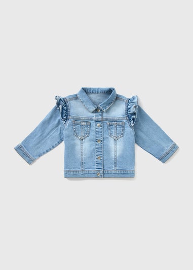 Girls Blue Wash Denim Jacket (1-7yrs)