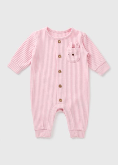 Baby Pink Bunny Romper (Newborn-23mths)