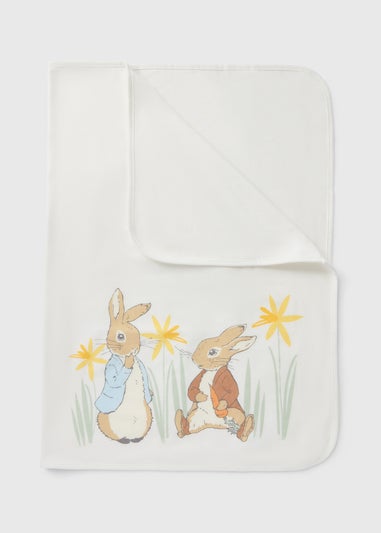 Peter Rabbit Baby Cream Milestone 3 Piece Blanket Set