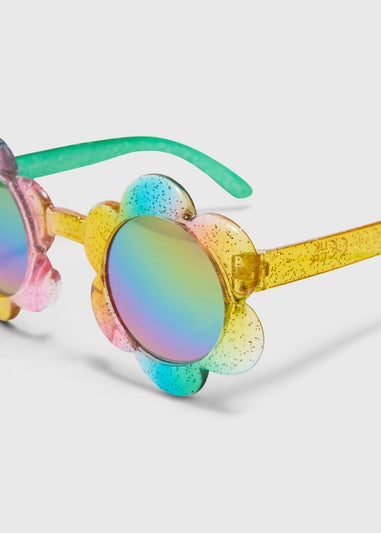 Girls Multicolour Flower Sunglasses