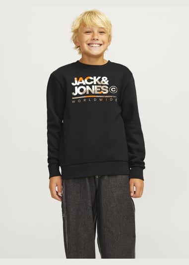 Jack & Jones Black Sweatshirt (8-16yrs)