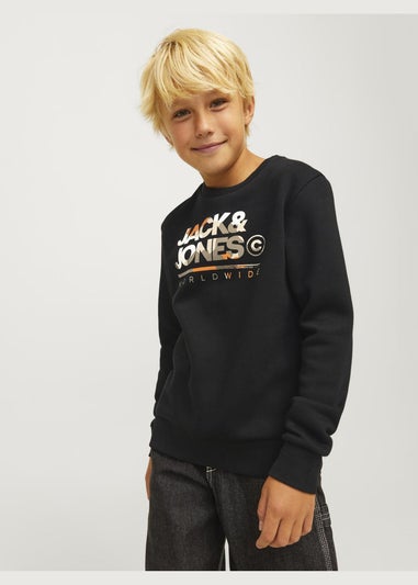 Jack & Jones Kids Black Sweatshirt (8-16yrs)