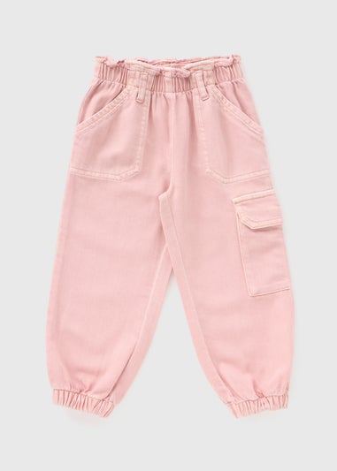 Girls Pink Cargo Trousers (1-7yrs)