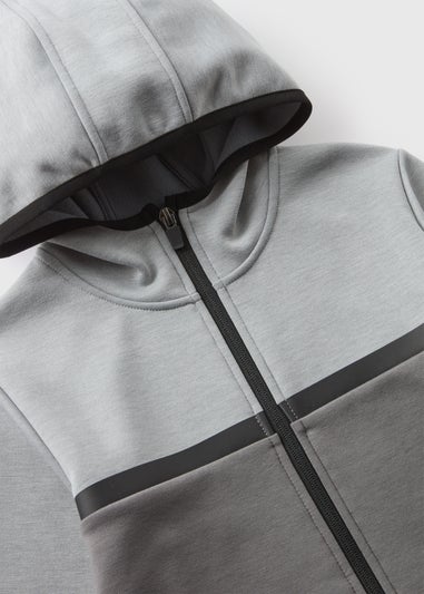 Boys Grey Zip Up Heat Seal Hoodie (7-15yrs)