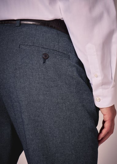 Taylor & Wright Carlo Italian Blue Denim Tailored Trousers