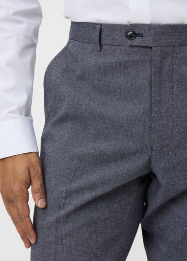 Taylor & Wright Carlo Italian Blue Denim Tailored Trousers
