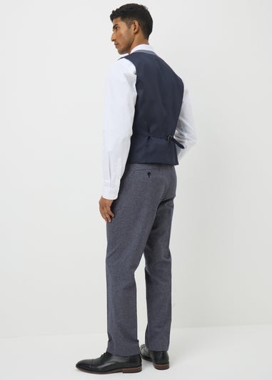 Taylor & Wright Carlo Italian Blue Denim Tailored Trousers
