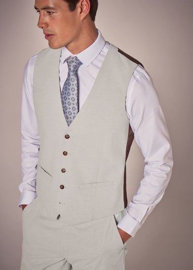 Taylor & Wright Carlo Italian Stone Tailored Waistcoat