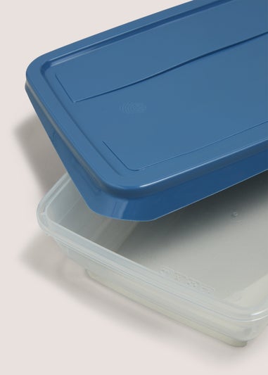 4 Pack Blue Food Containers