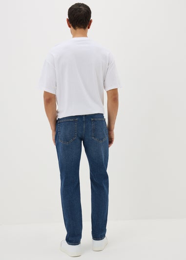 Mid Wash Slim Fit Jeans