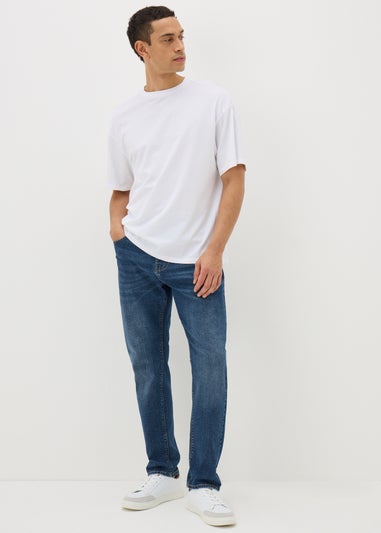 Mid Wash Slim Fit Jeans