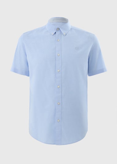 Blue Short Sleeve Oxford Shirt