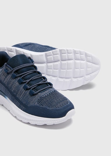 Navy Mesh Runner Trainers