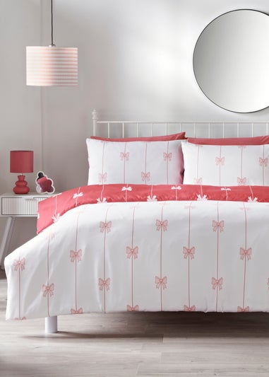 Pink Bow Duvet Set