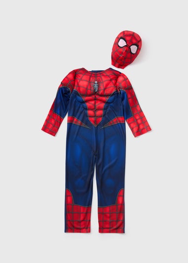 Marvel Kids Red Spiderman Costume (3-10yrs)