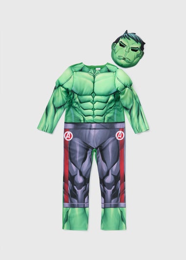 Marvel Kids Green Hulk Costume (3-10yrs)