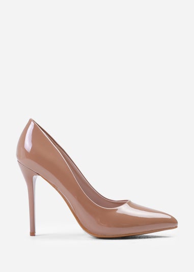 Where's That From Mocha Patent Kyra High Heel Stiletto Pumps