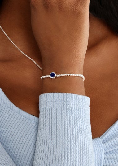 Say It With Silver September Birthstone Bracelet