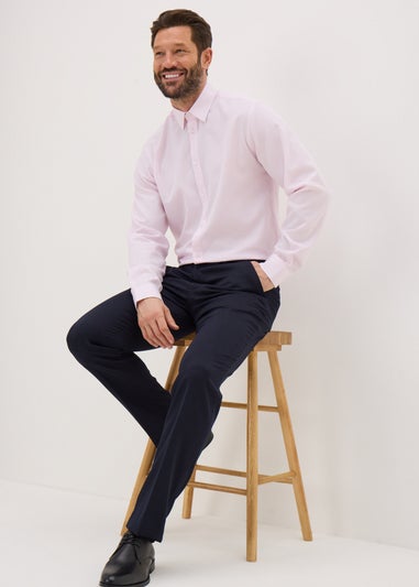 Taylor & Wright Pink Textured Regular Fit Shirt