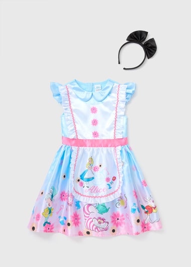 Alice In Wonderland Kids Blue Alice Costume (3-10yrs)