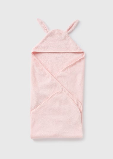 Pink Bunny Hooded Towel