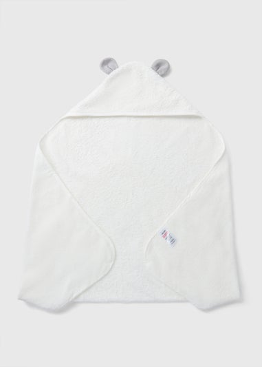 Baby White Panda Hooded Towel