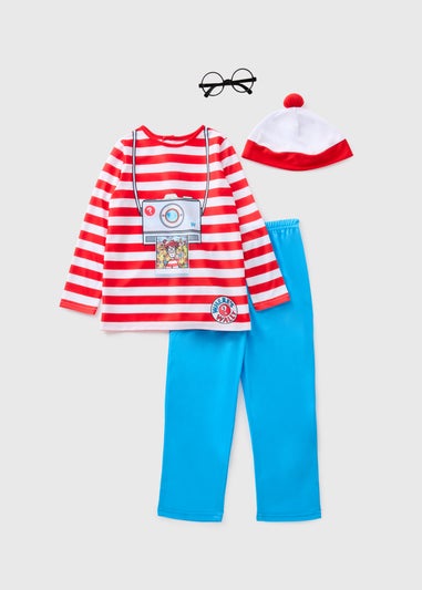 Where's Wally Kids Red Costume (3-10yrs)