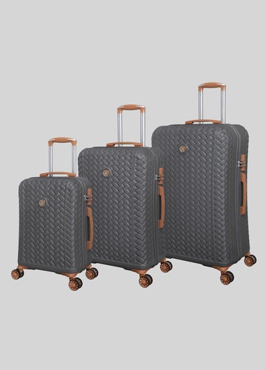 IT Luggage Grey Hardshell Suitcase