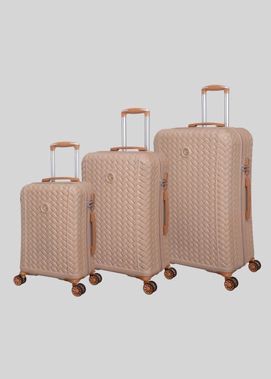 IT Luggage Brown Hardshell Suitcase