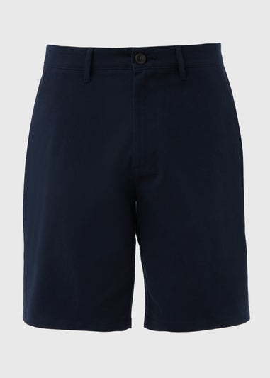 Navy Straight Fit Chino Shorts